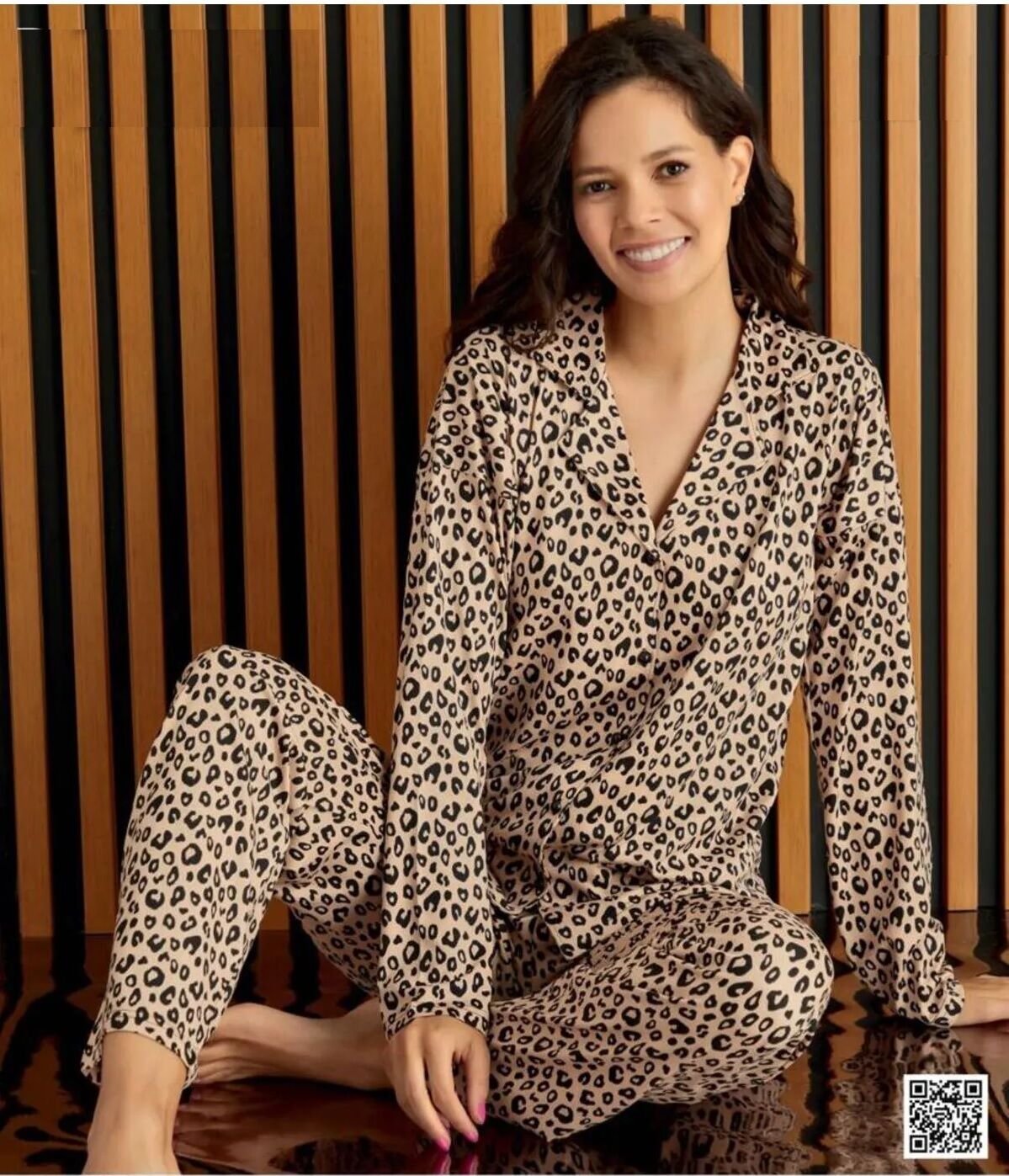 Pijamoni Uzun Kol Yazlık Kadın Pijama Takım