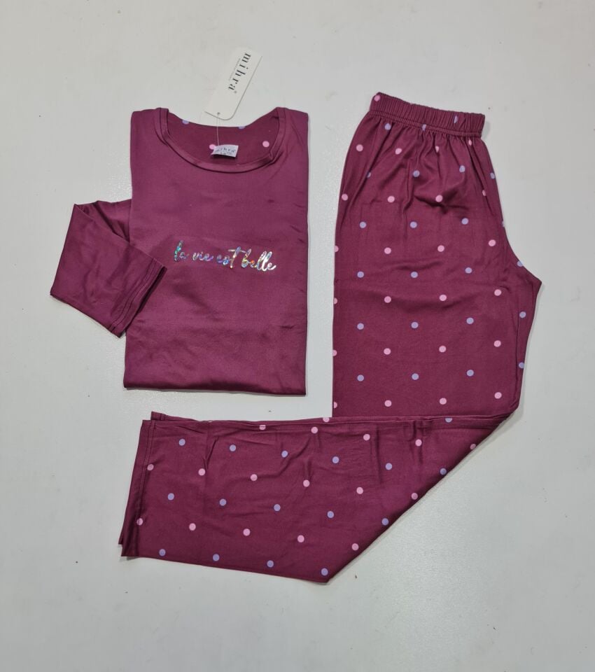 Mihra Uzun Kol Yazlık Kadın Pijama Takım