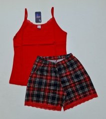 Alimer Yazlık Kadın Şortlu Pijama Takım L