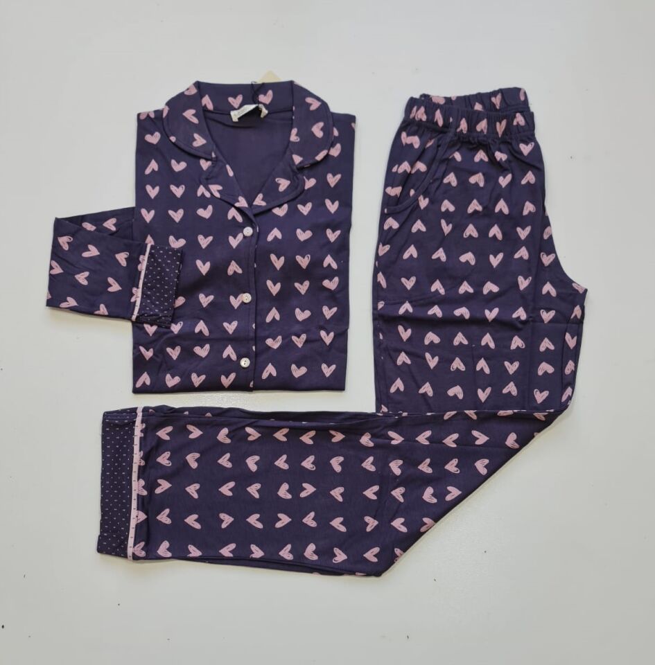 Over Sleep Uzun Kol Yazlık Kadın Pijama Takım