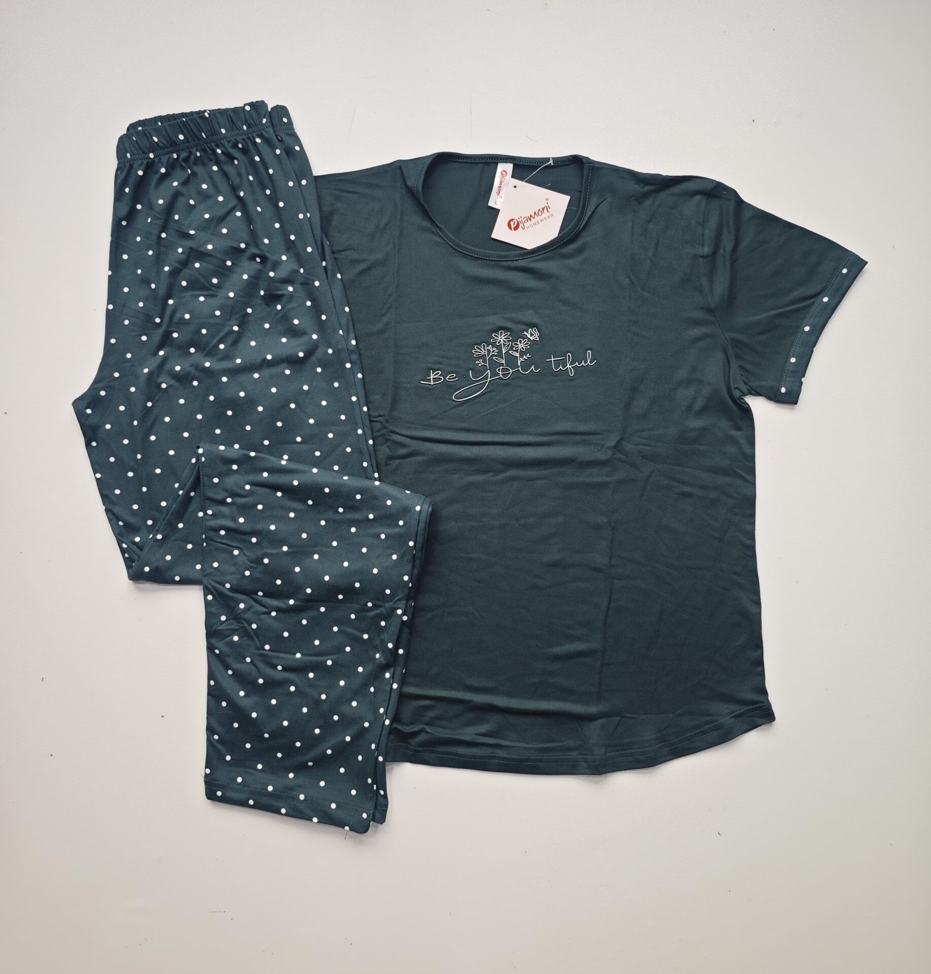 Pijamoni Kısa Kol Yazlık Kadın Pijama Takım