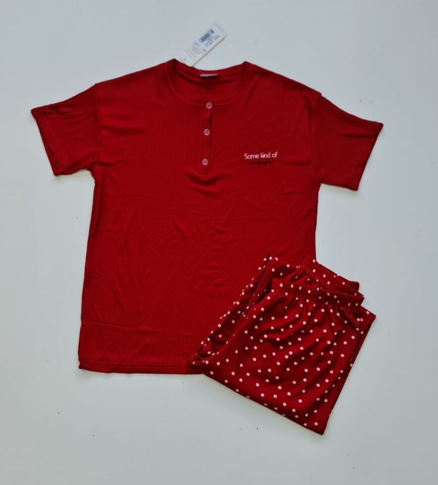 Arcan Kısa Kol Yazlık Kadın Pijama Takım