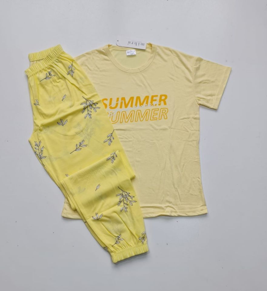 Mihra Kısa Kol Yazlık Kadın Pijama Takım