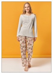 Over Sleep Uzun Kol Yazlık Kadın Pijama Takım