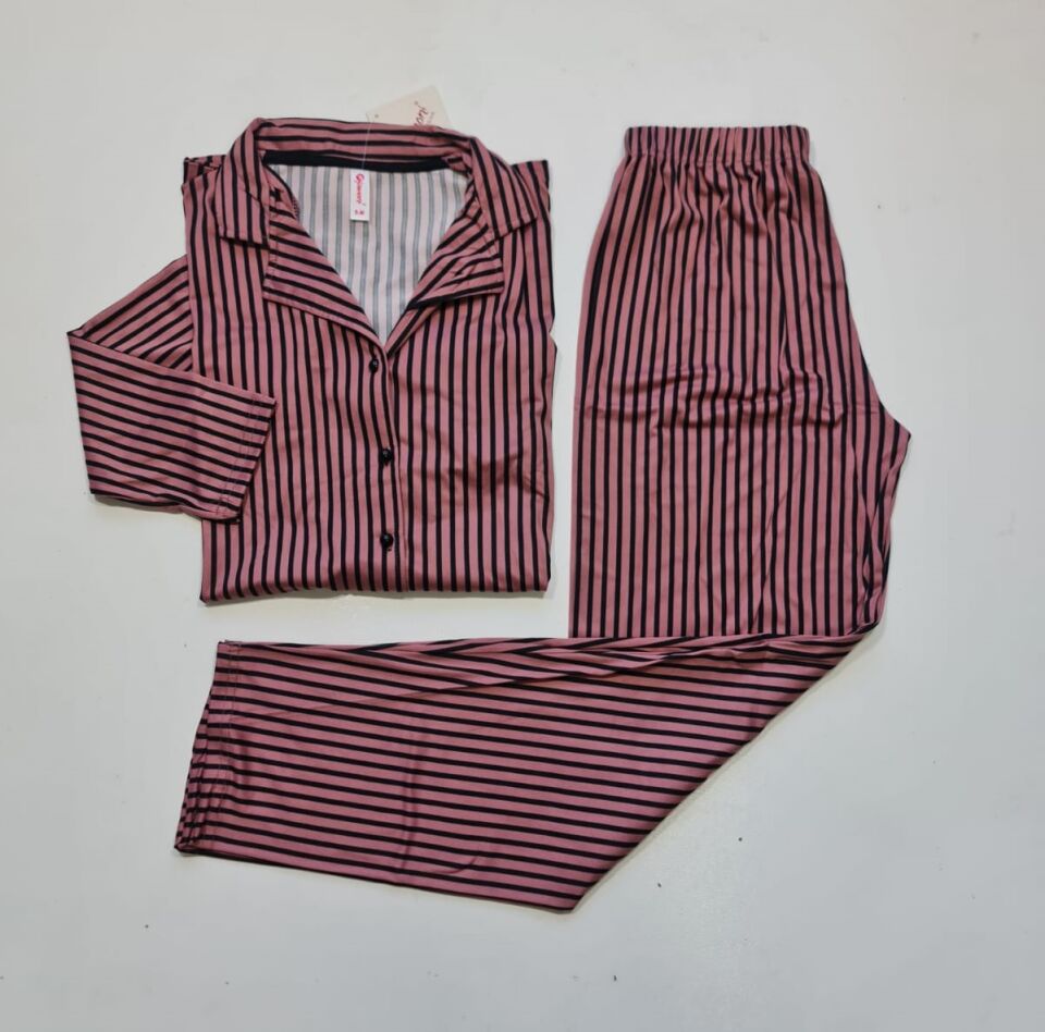 Pijamoni Uzun Kol Yazlık Kadın Pijama Takım