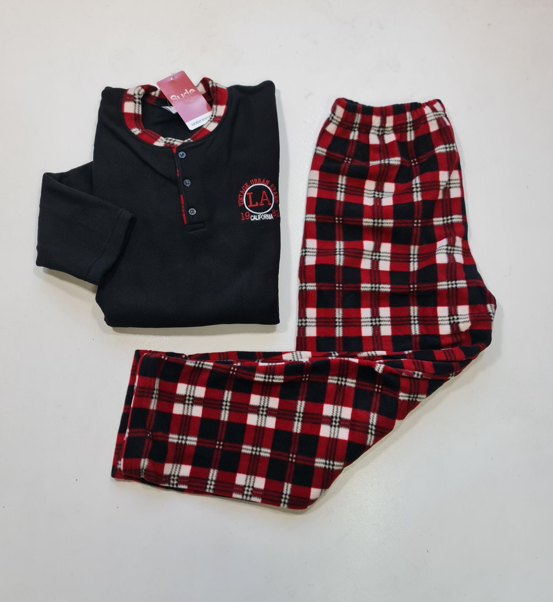 Sude Uzun Kol Kışlık Polar Erkek Pijama Takım