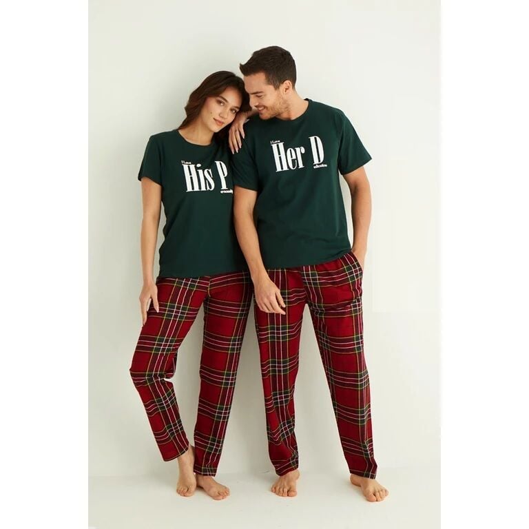 Pijamoni Erkek Kısa Kol Pijama Takım