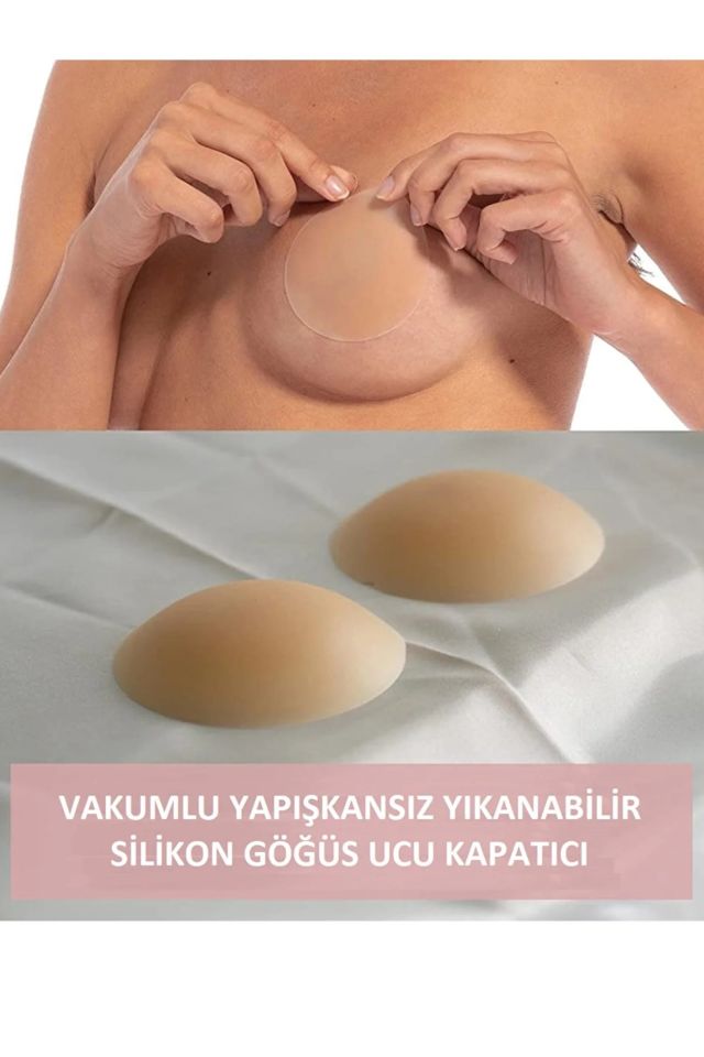 Vakumlu Yapışkansız Göğüs Ucu