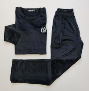 Alimer Siyah Kadın Kadife Pijama Takım