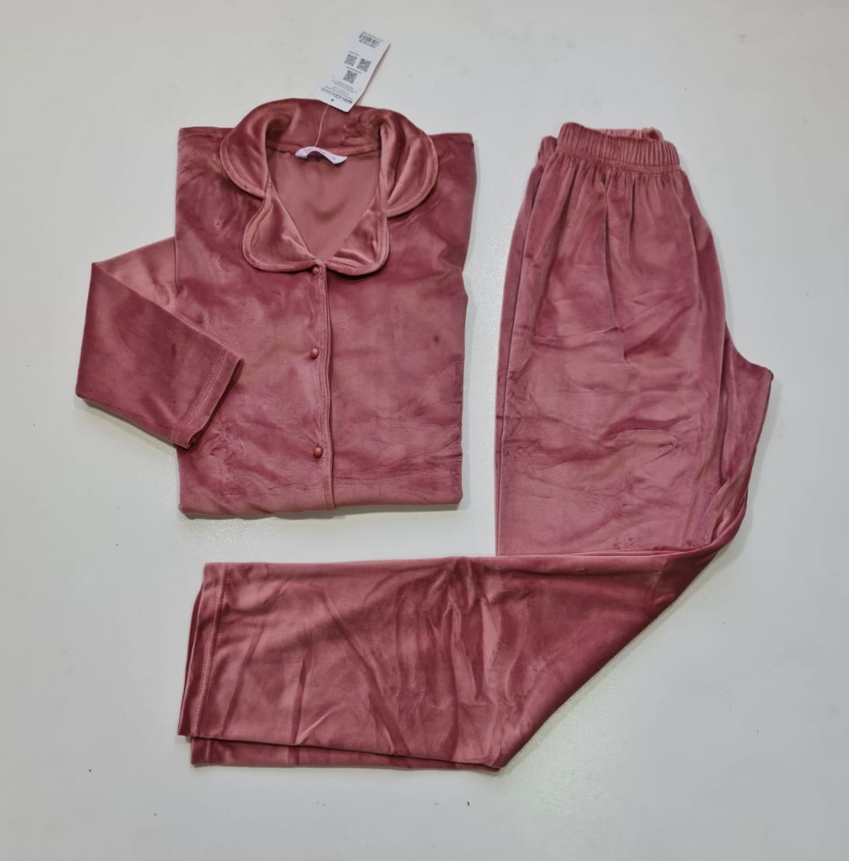Sude Uzun Kol Kışlık Kadın Kadife Pijama Takım
