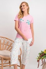 Arnetta Kısa Kol Yazlık Kadın Kapri Pijama Takım