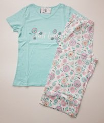 Arnetta Kısa Kol Yazlık Kadın Kapri Pijama Takım
