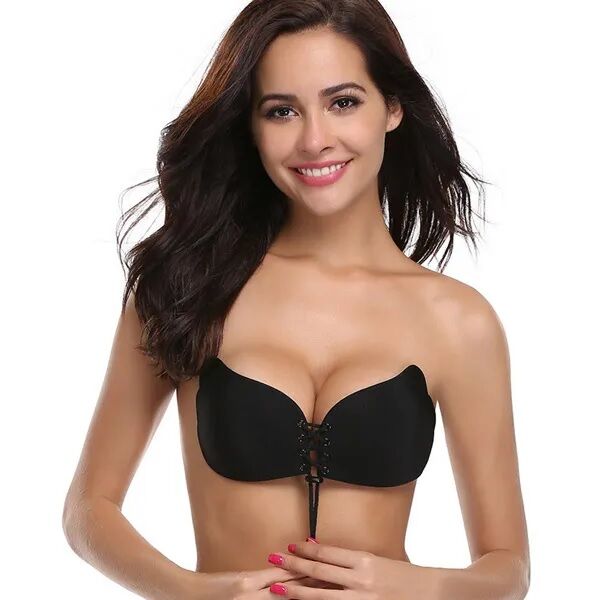 Dolgunlaştırıcı Şekillendirici Yapışkanlı Siyah Sütyen