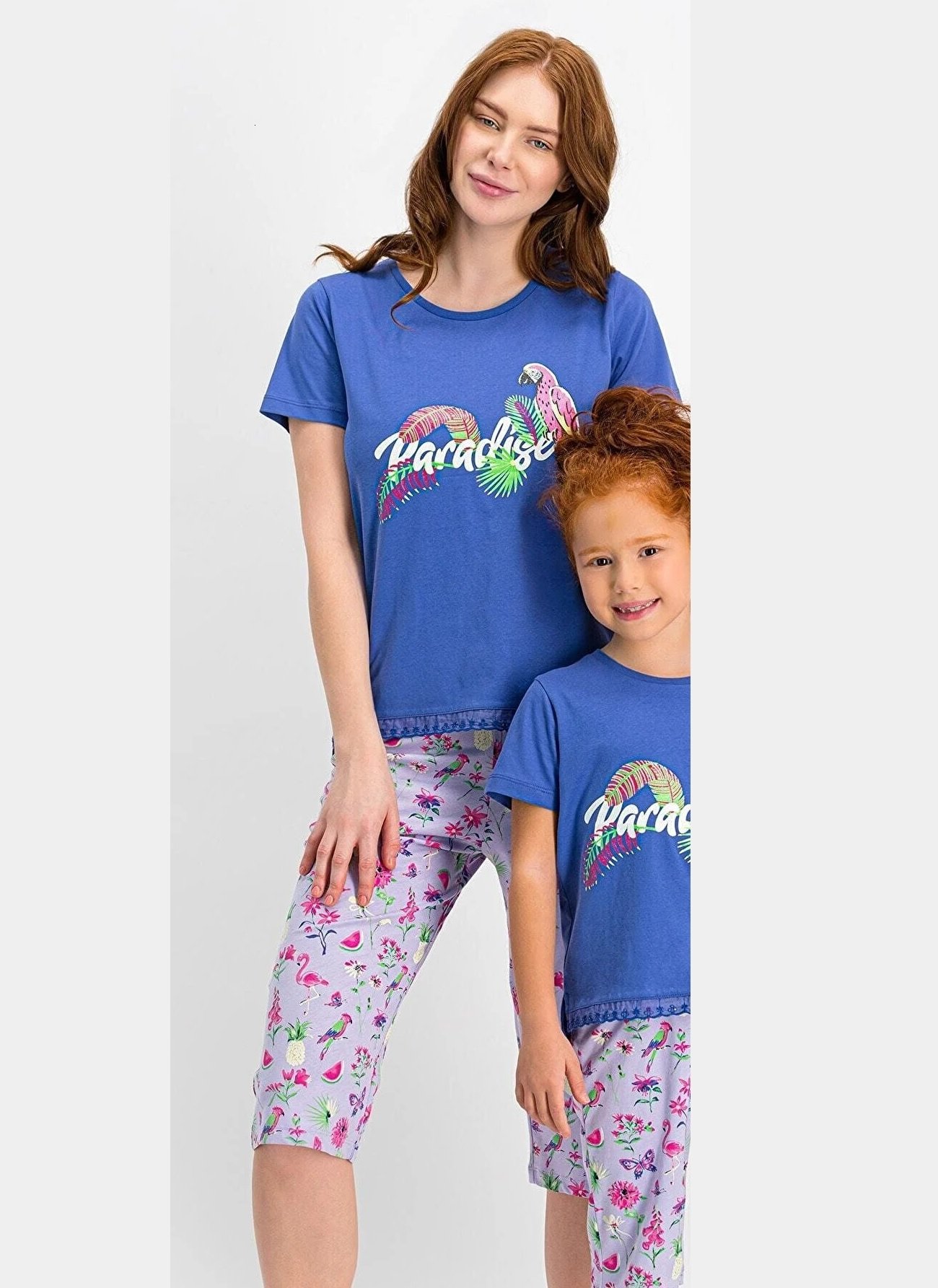 Roly Poly Kısa Kol Yazlık Kadın Kapri Pijama Takım