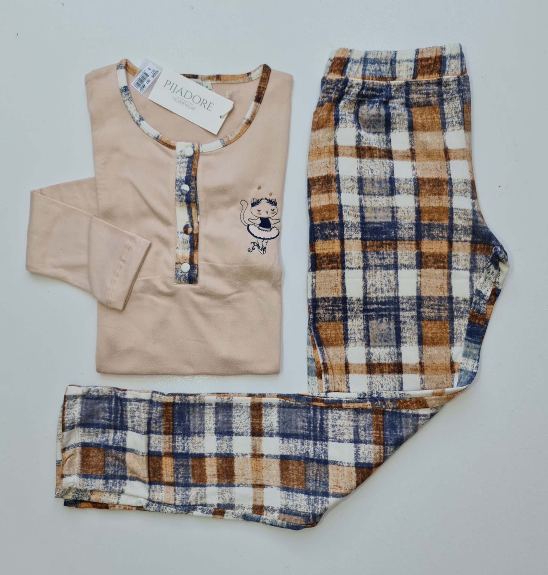Pijadore Uzun Kol Kışlık Kadın Pijama Takım