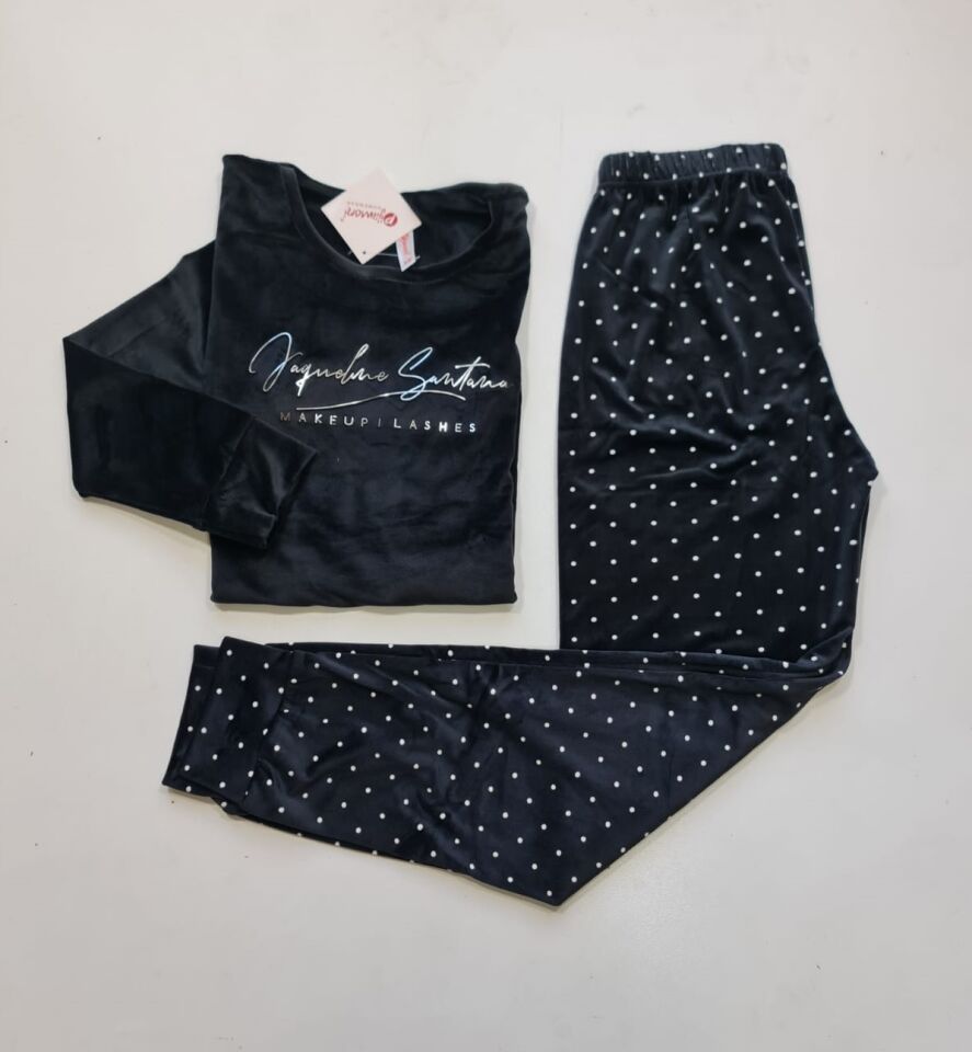 Pijamoni Kadın Kadife Pijama Takım