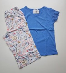 Arnetta Kısa Kol Yazlık Kadın Kapri Pijama Takım