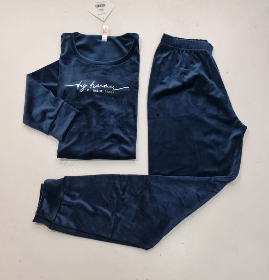 Pijamoni Kadın Kadife Pijama Takım