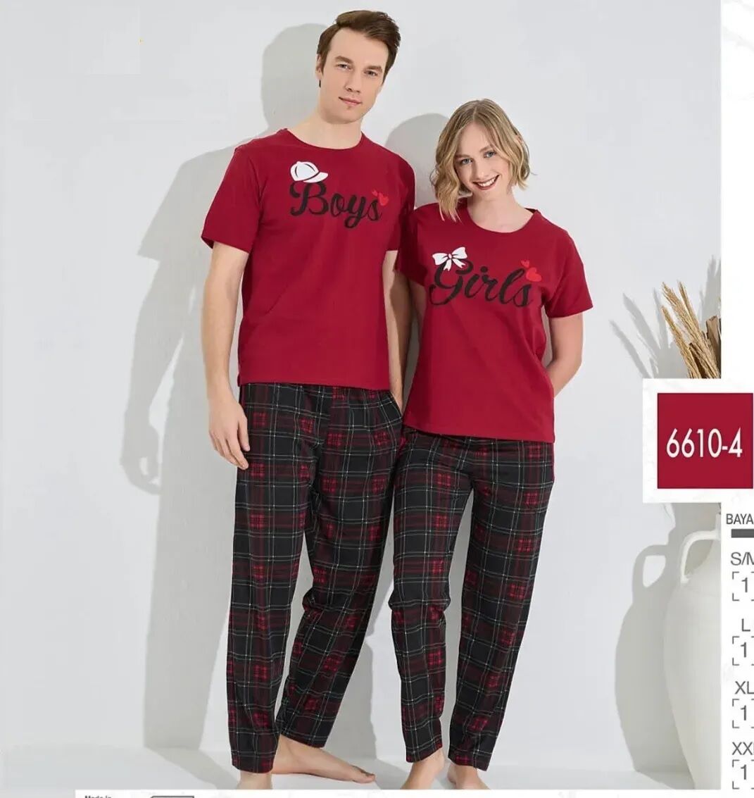 Pijamoni Erkek Kısa Kol Pijama Takım