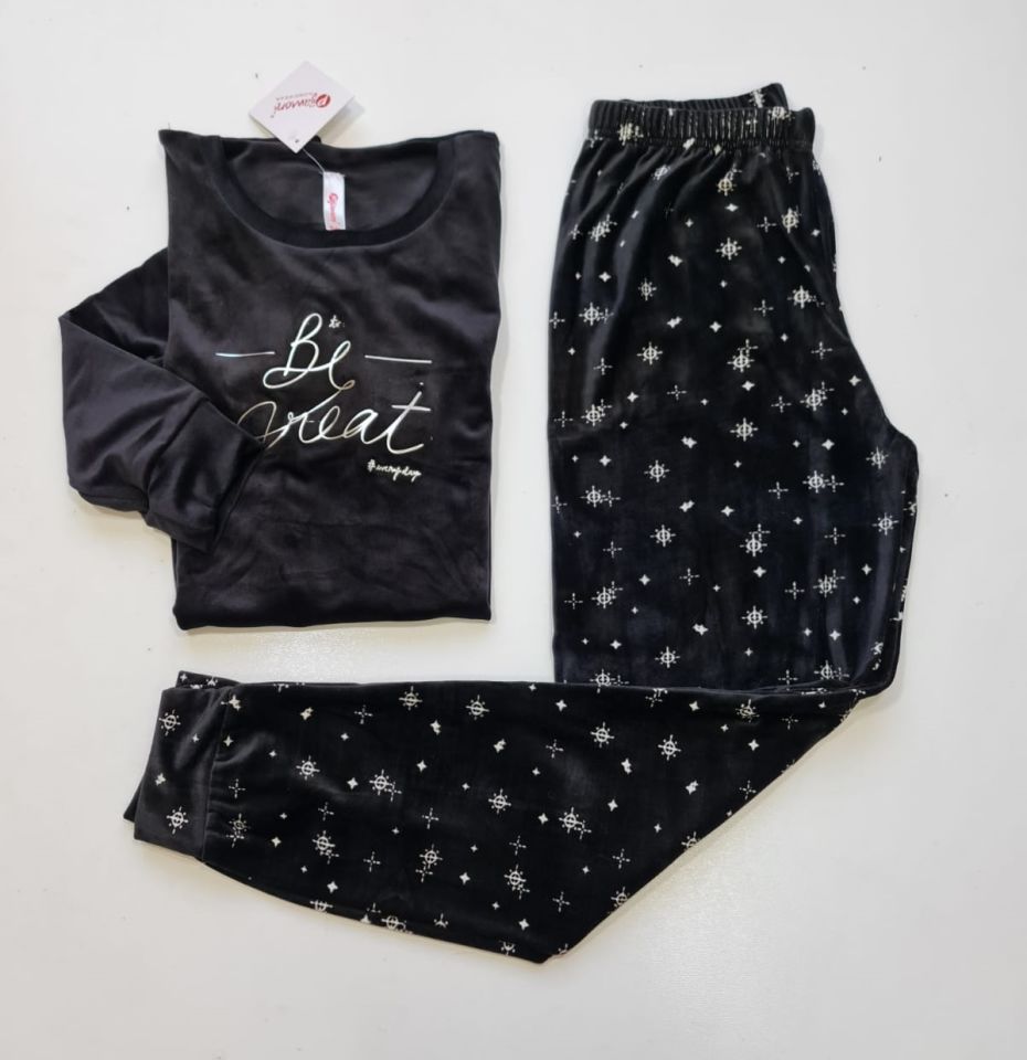 Pijamoni Kadın Kadife Pijama Takım