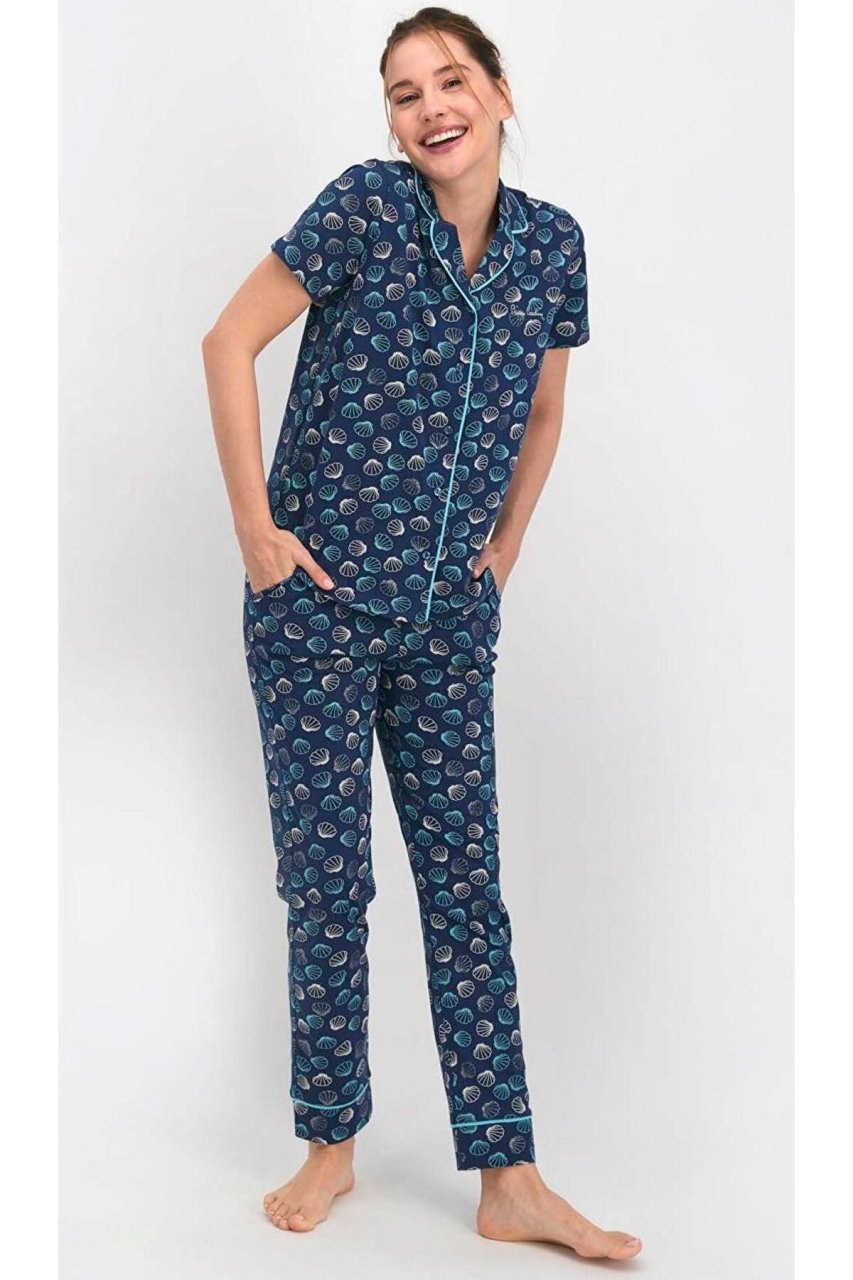 Pierre Cardin Kısa Kol Yazlık Kadın Pijama Takım
