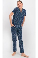 Pierre Cardin Kısa Kol Yazlık Kadın Pijama Takım