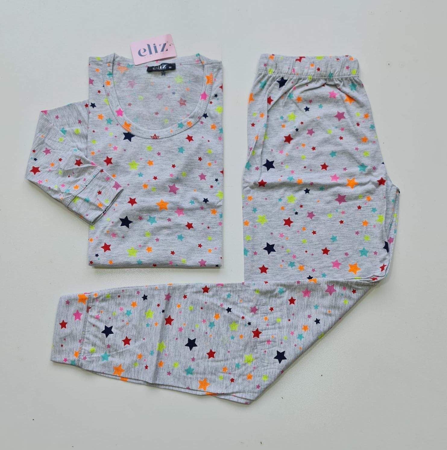 Eliz Uzun Kol Yazlık Kadın Pijama Takım