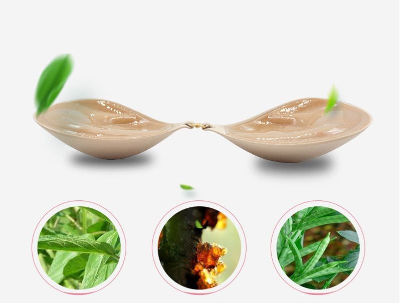 Kadın Yapışkanlı Çift Dolgulu Ten Sütyen