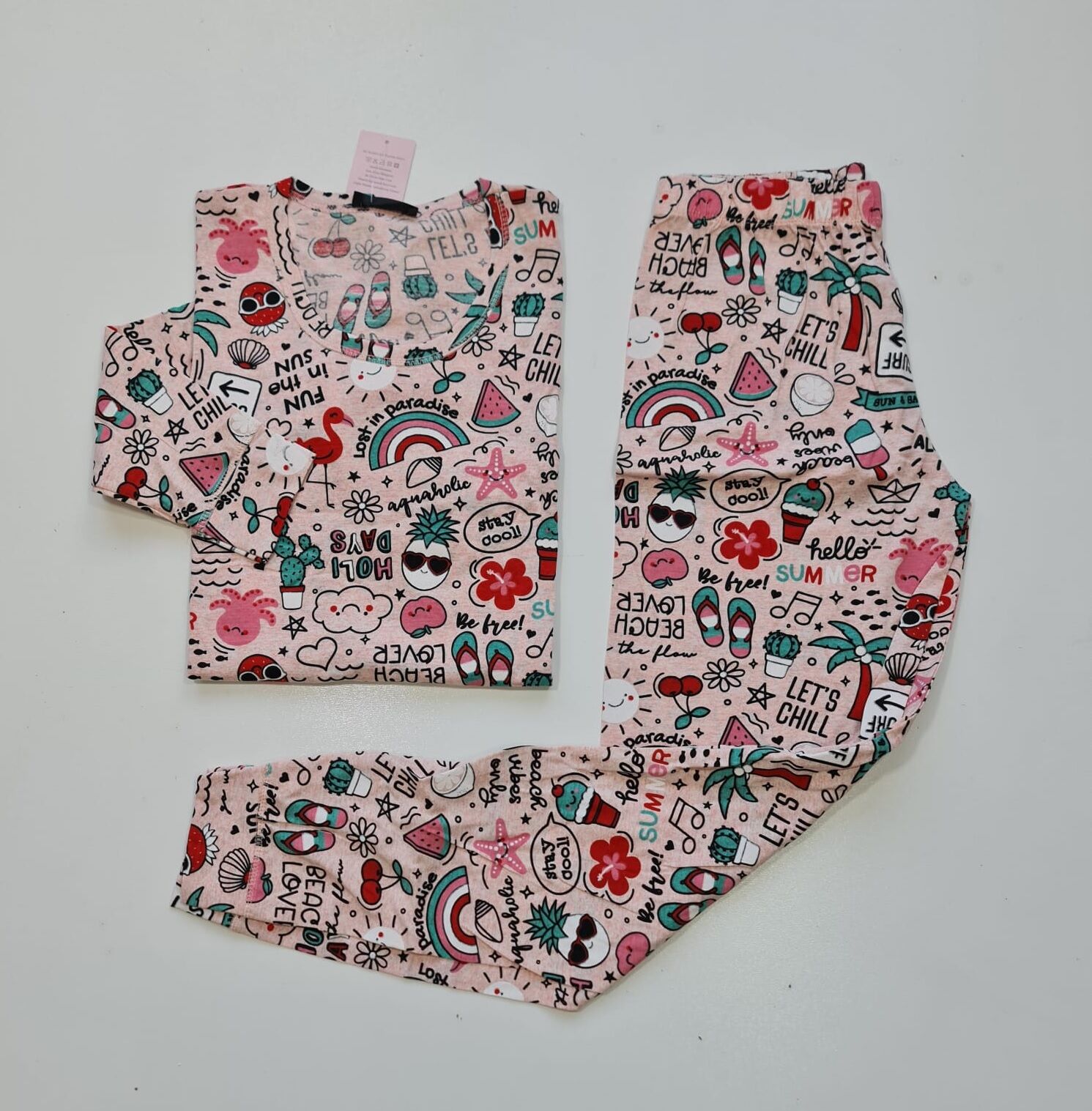 Eliz Uzun Kol Yazlık Kadın Pijama Takım