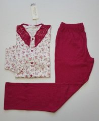 Pijadore Fuşya Uzun Kol Yazlık Kadın Pijama Takım