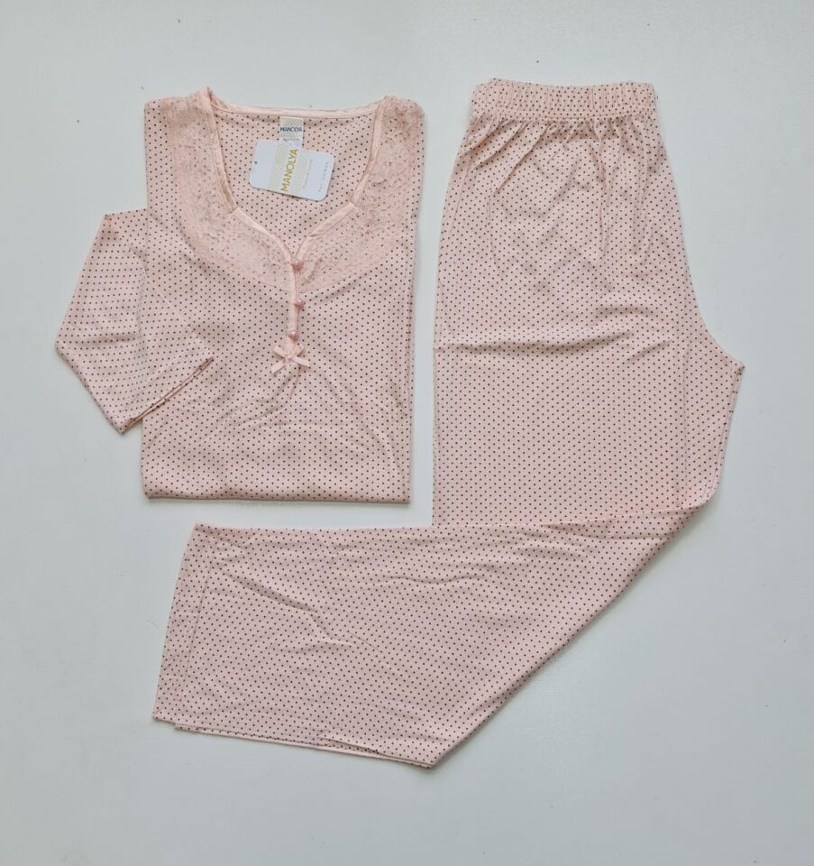 Manolya Uzun Kol Yazlık Kadın Pijama Takım