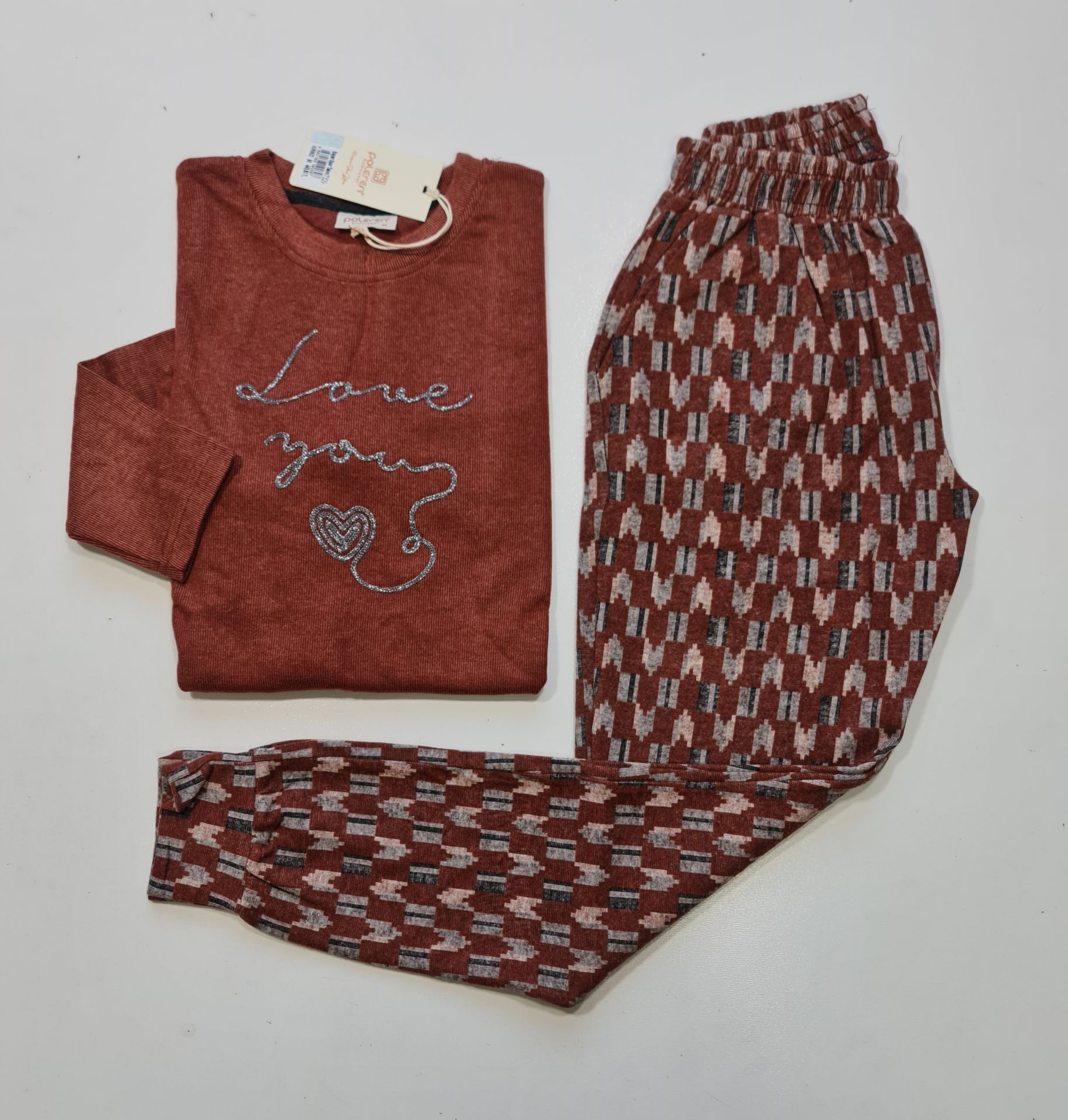Poleren Uzun Kol Kışlık Kadın Pijama Takım