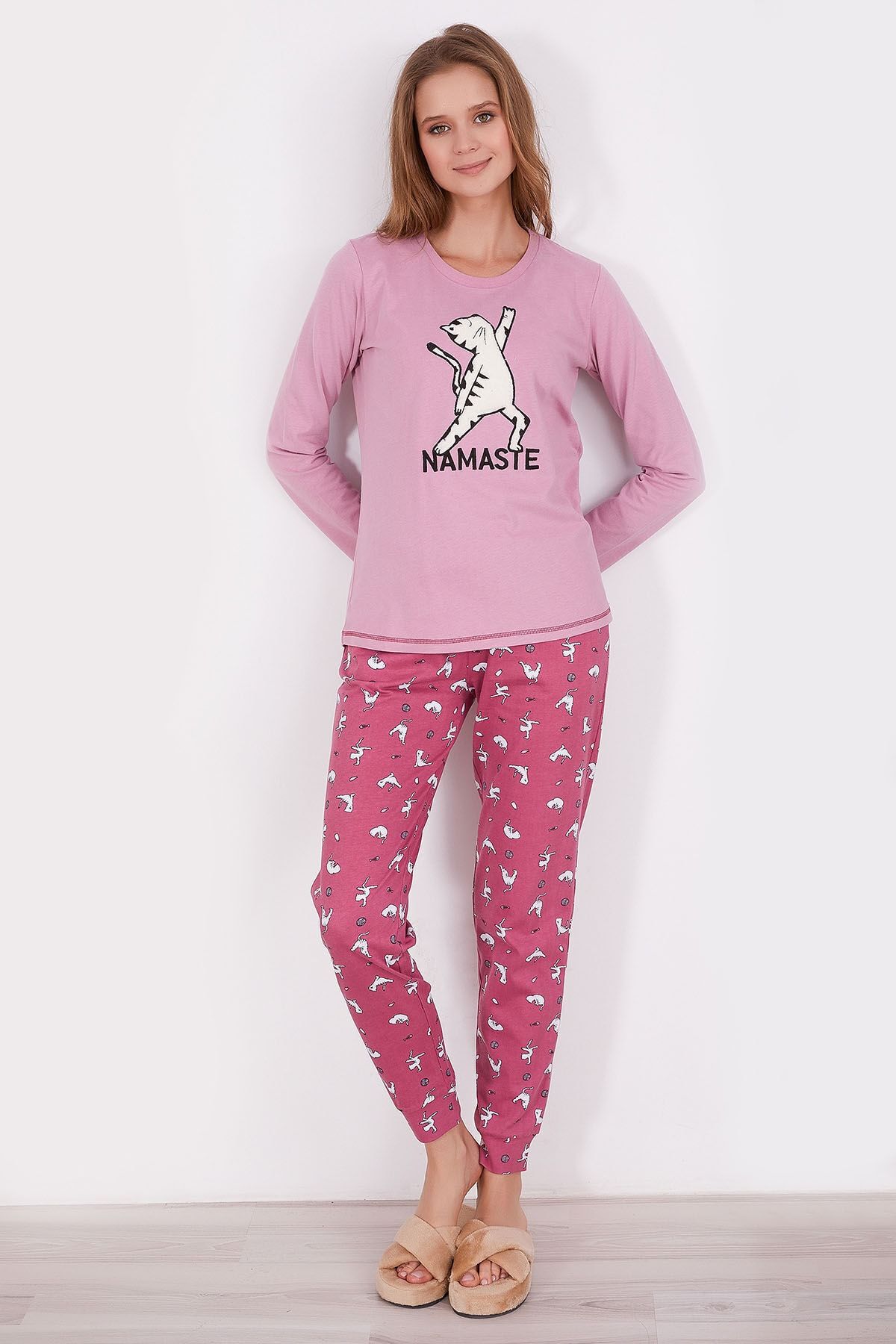 Arnetta Kışlık Anne Kız Pijama Takımı