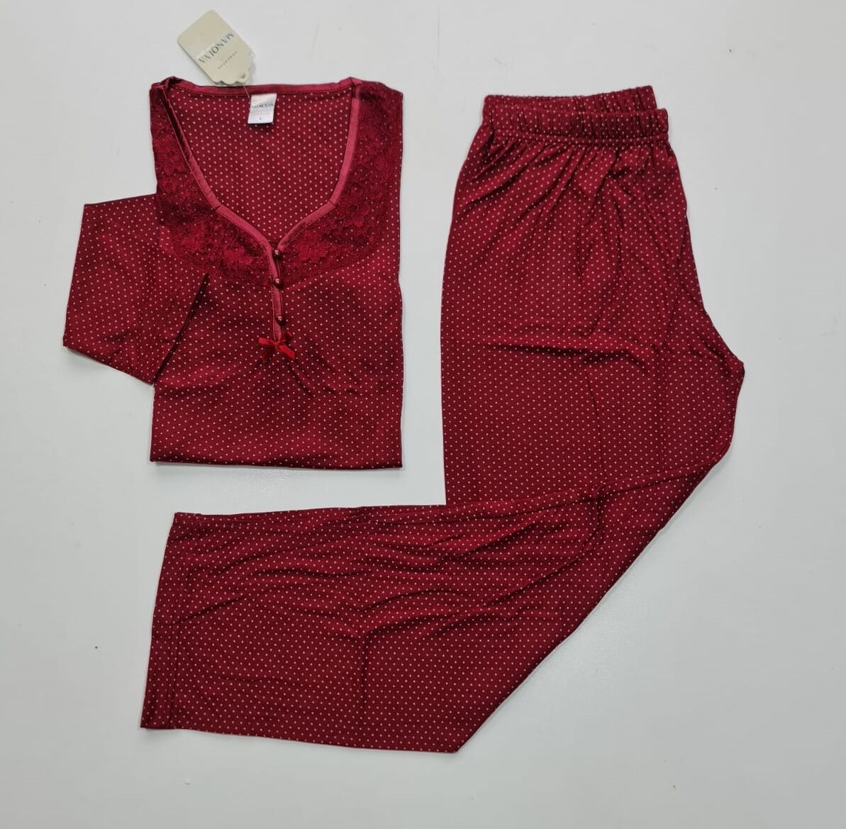 Manolya Uzun Kol Yazlık Kadın Pijama Takım