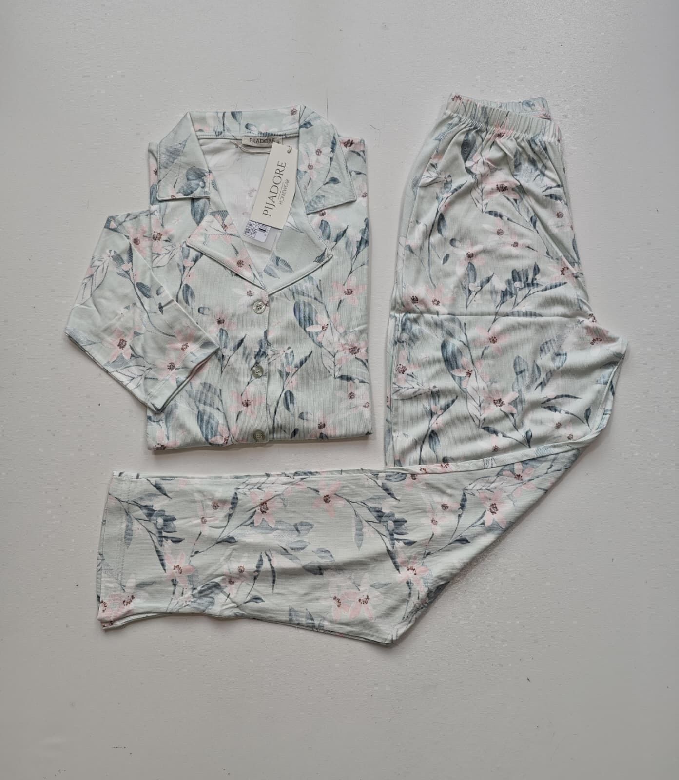 Pijadore Uzun Kol Yazlık Kadın Pijama Takım