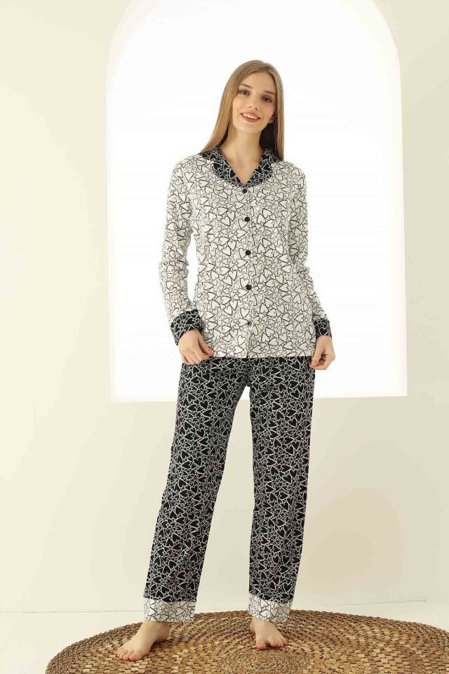 Alimer Uzun Kol Yazlık Kadın Pijama Takım