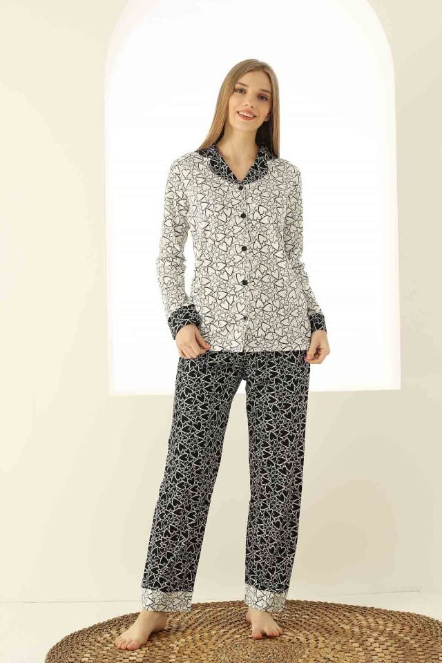 Alimer Uzun Kol Yazlık Kadın Pijama Takım