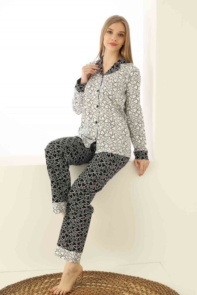 Alimer Uzun Kol Yazlık Kadın Pijama Takım