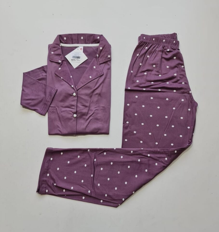 Pijamoni Uzun Kol Yazlık Kadın Pijama Takım