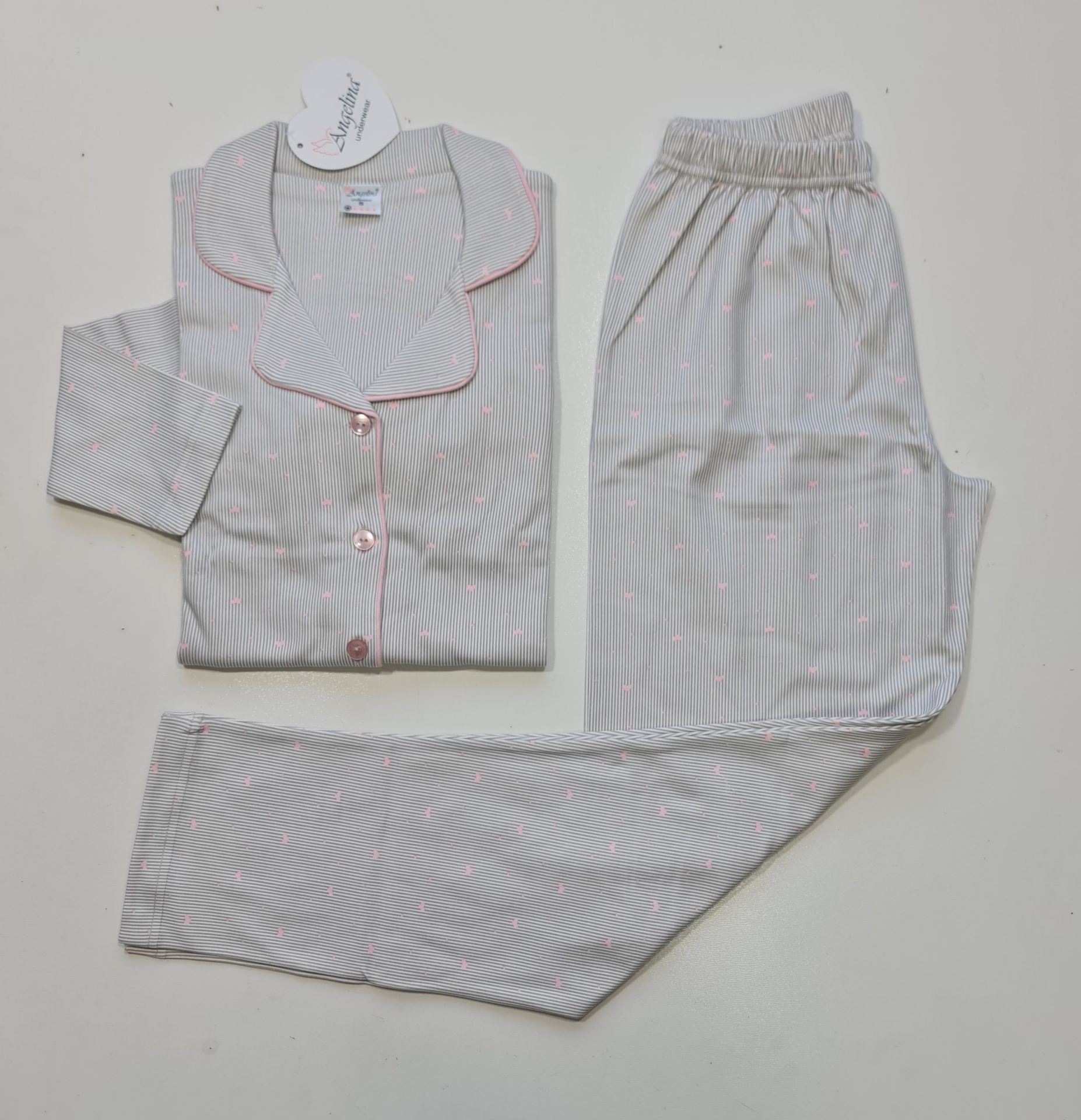 Angelina Uzun Kol İnterlok Kadın Kışlık Pijama Takım
