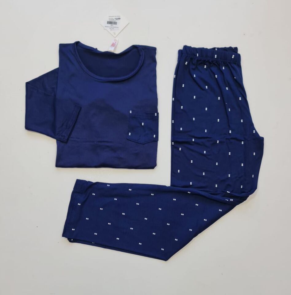 Pijamoni Uzun Kol Yazlık Kadın Pijama Takım