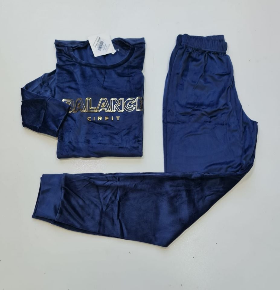 Pijamoni Kadın Kadife Pijama Takım