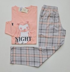Over Sleep Uzun Kol Yazlık Kadın Pijama Takım
