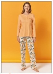 Over Sleep Uzun Kol Yazlık Kadın Pijama Takım