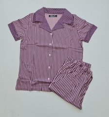 Alimer Kısa Kol Yazlık Kadın Pijama Takım 2XL