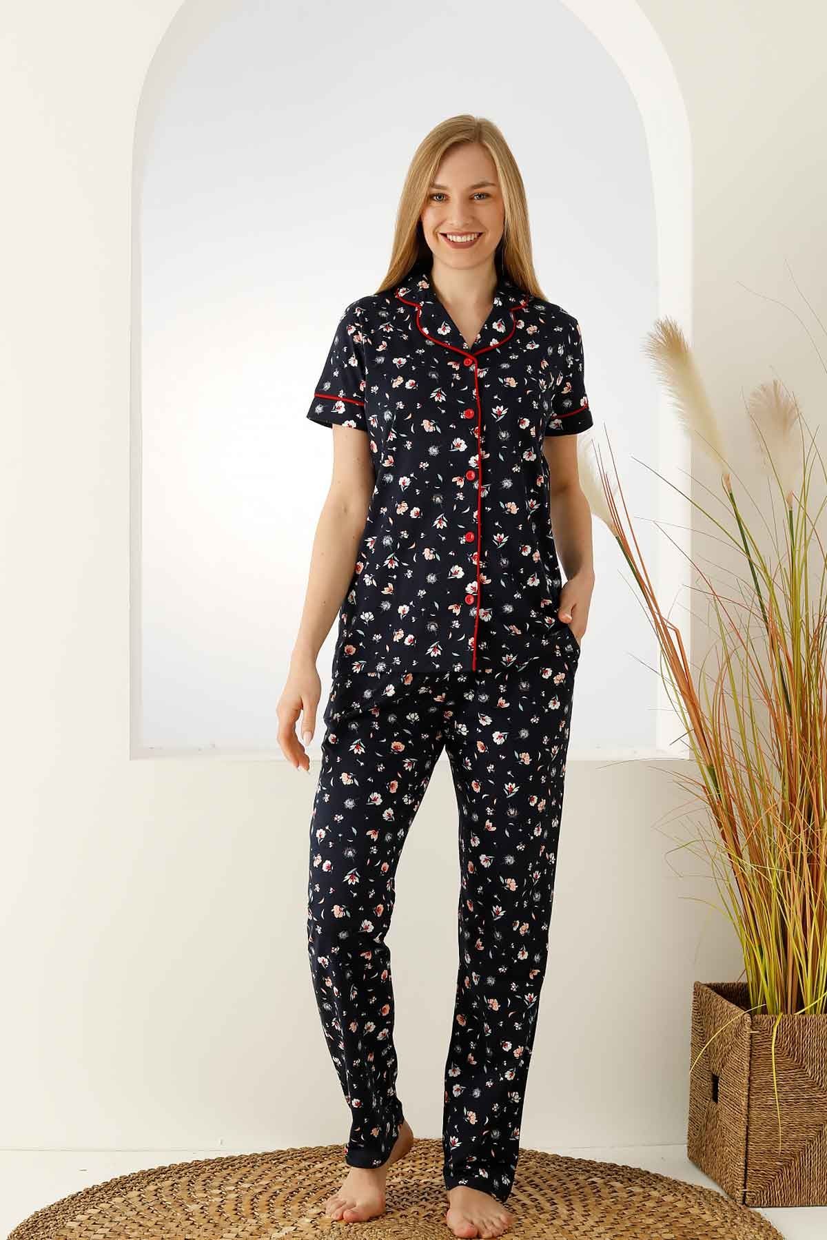 Alimer Kısa Kol Yazlık Kadın Pijama Takım