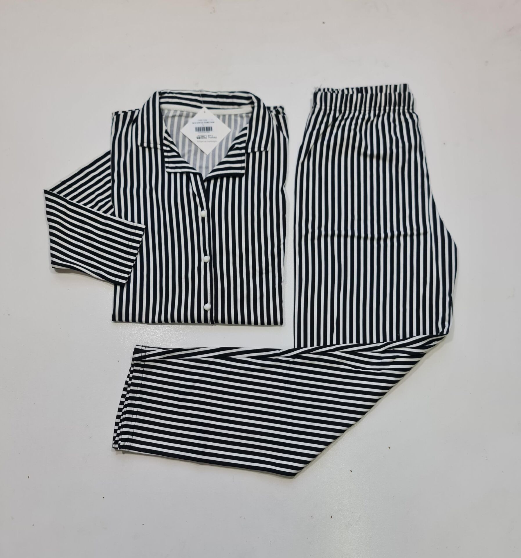 Pijamoni Uzun Kol Yazlık Kadın Pijama Takım