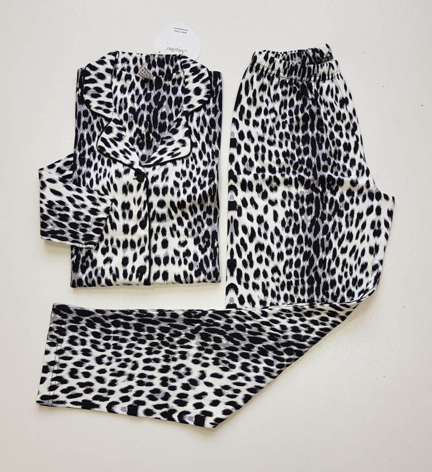 Angelina Uzun Kol Ribana Kadın Kışlık Pijama Takım