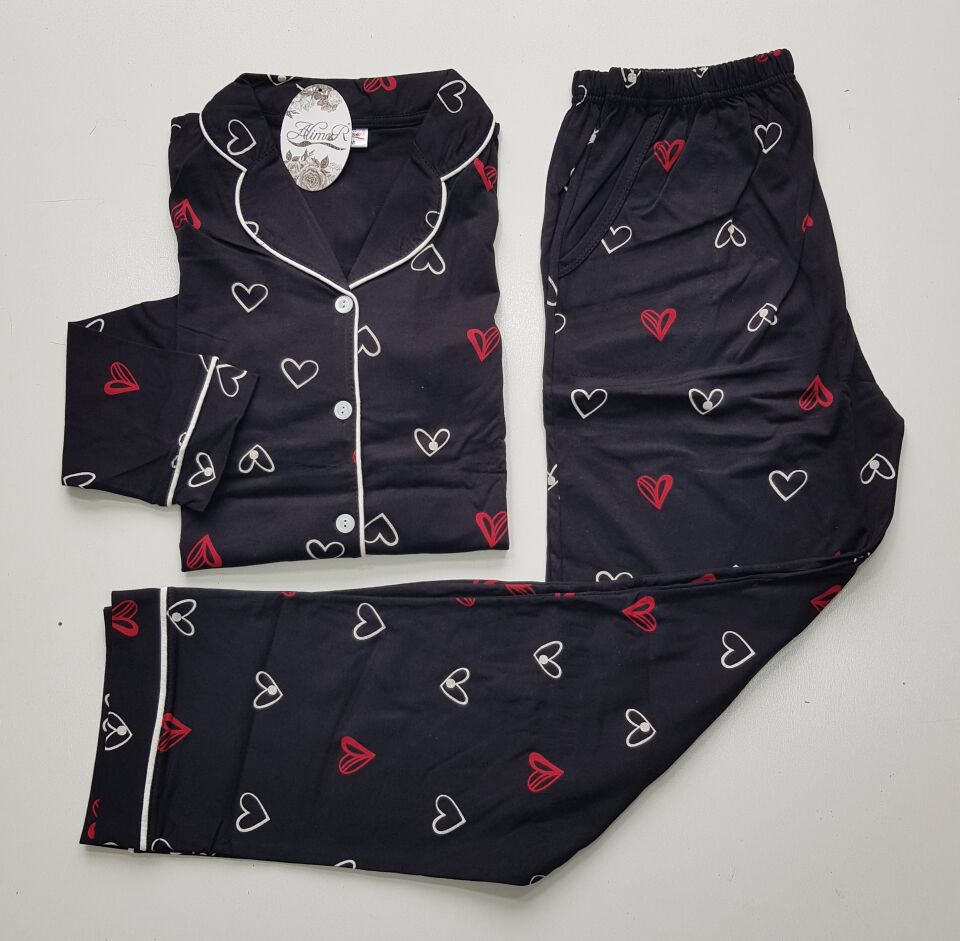 Alimer Uzun Kol Yazlık Kadın Pijama Takım