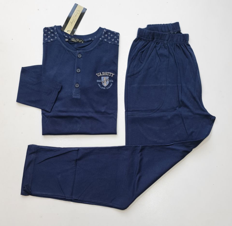Over Sleep Uzun Kol Yazlık Erkek Pijama Takım